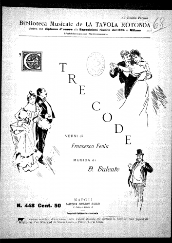 Valente - 'E tre code - Score