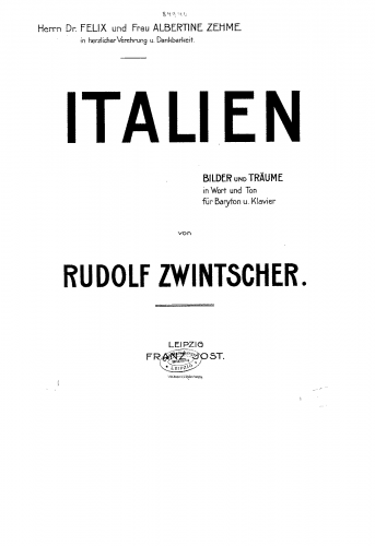 Zwintscher - Italien - Score