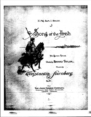 Sternberg - Song of the Arab - Score