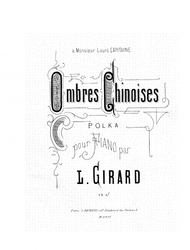 Girard - Ombres chinoises - Score