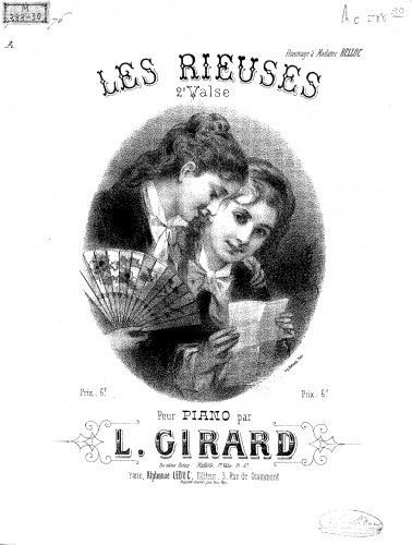 Girard - Les rieuses - Score