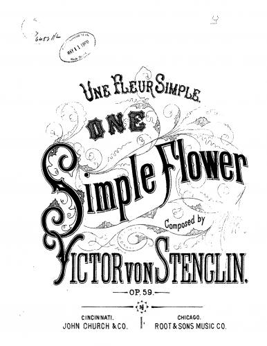 Stenglin - Une fleur simple - Score