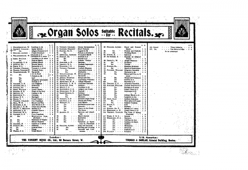 Vincent - A Sunset Melody - Score