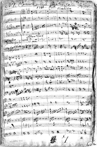 Keyper - Concerto No. 1 for Double Bass in G major - Score