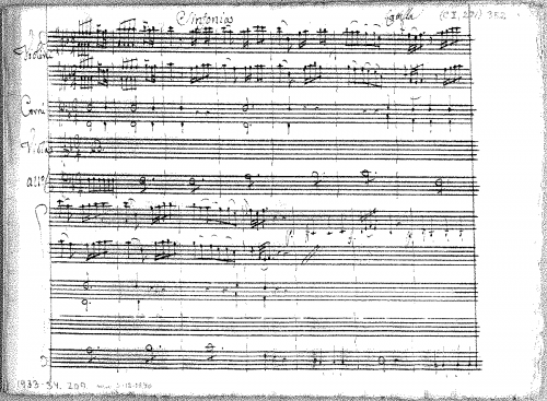 Latilla - Sinfonia in F major - Score