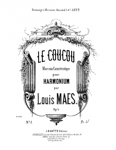 Maes - Le coucou - Score