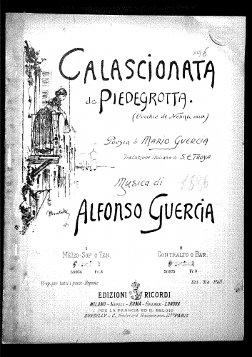 Guercia - Calascionata de Piedegrotta - Score