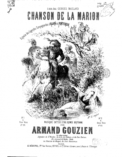 Gouzien - Chanson de la Marion - Score