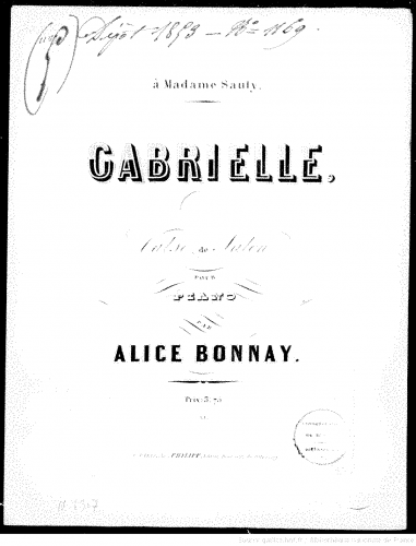 Bonnay - Gabrielle - Score