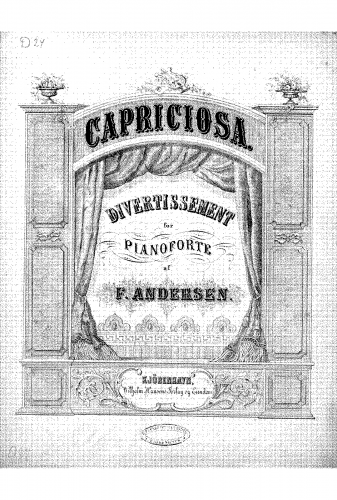 Andersen - Divertissement for pianoforte - Score