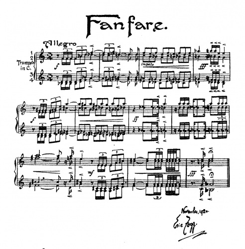 Fogg - Fanfare - Score