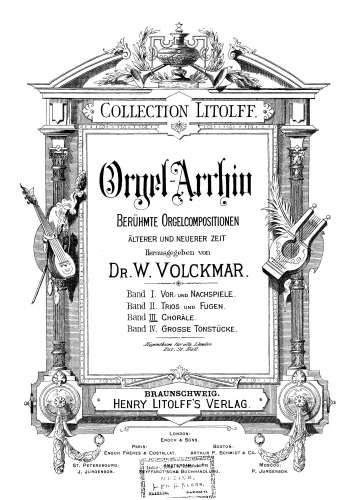 Volckmar - Ach Gott, erhör mein Seufzen - Score