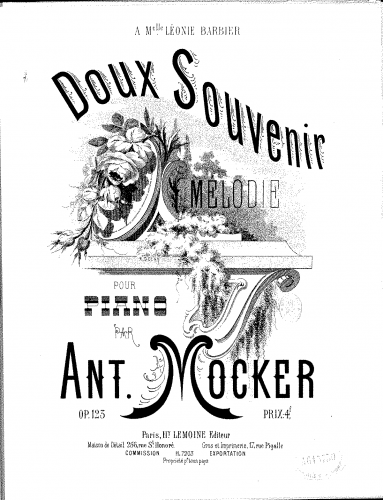 Mocker - Doux souvenir - Score