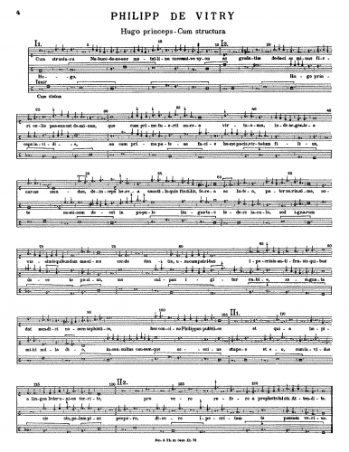 Vitry - Hugo princeps - Cum structura - Score