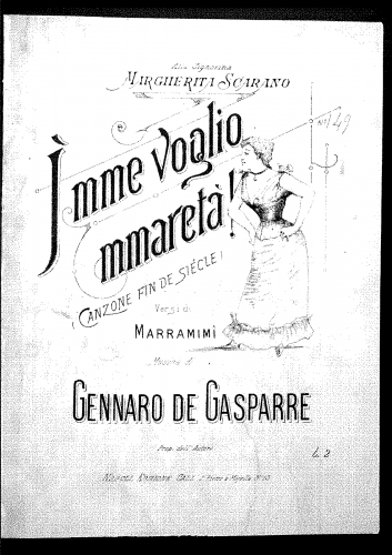 De Gasparre - I' mme voglio mmaretà! - Score