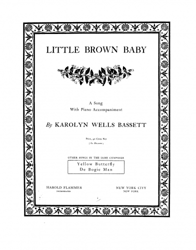 Bassett - Little Brown Baby - Score