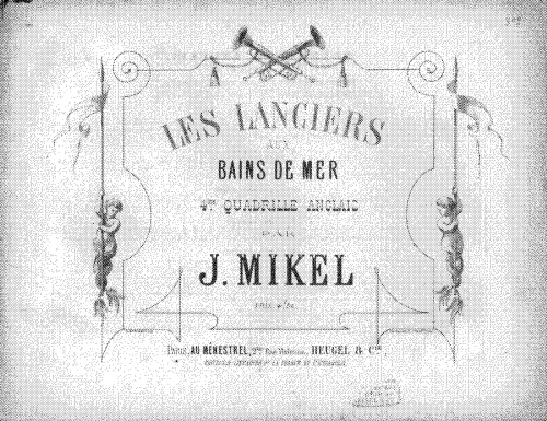 Meykiechel - Les lanciers aux bains de mer - Score