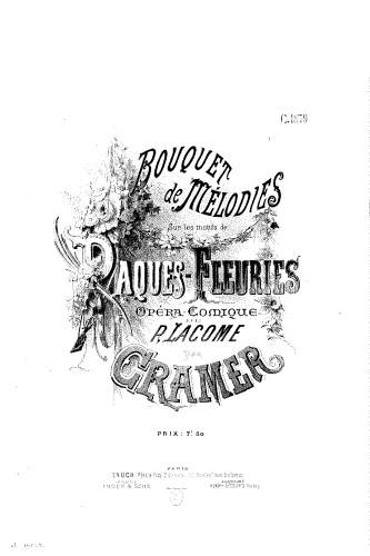 Cramer - Bouquet de mélodies sur 'Pâques fleuries' - Score