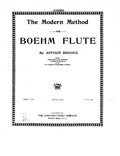 Brooke - The Modern Method for Boehm Flute - Book 1