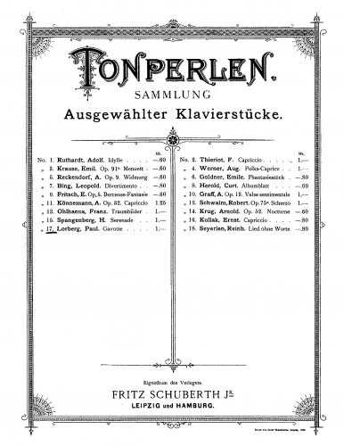 Lorberg - Gavotte - Score