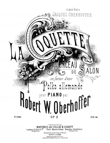 Oberhoffer - La Coquette - Score