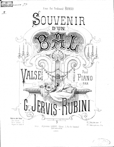 Rubini - Souvenir d'un bal - Score