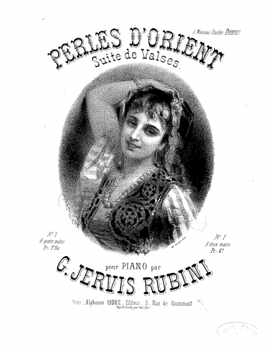 Rubini - Perles d'Orient - Score