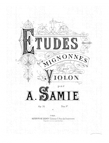 Samie - Études mignonnes - Score