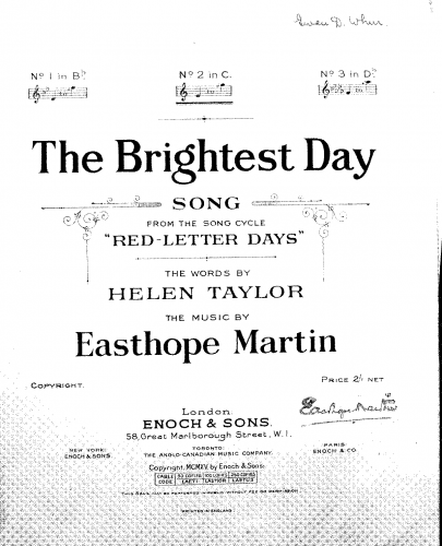 Martin - The Brightest Day - Score