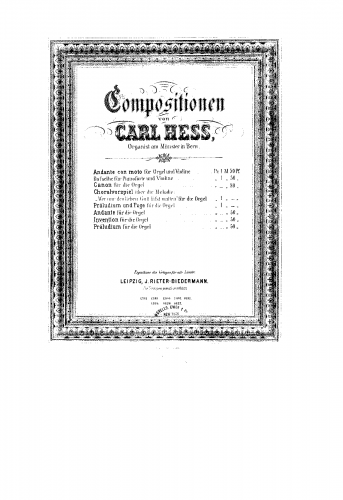 Hess - Invention in C major - Score