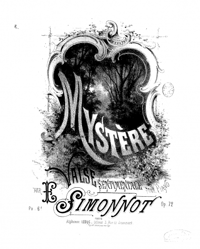 Simonnot - Mystère - Score