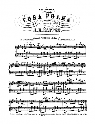 Kappes - Cora - Piano Score - Score