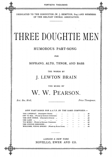 Pearson - Three Doughtie Men - Score