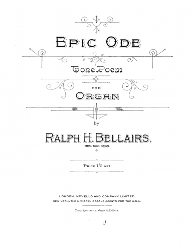 Bellairs - Epic Ode - Score