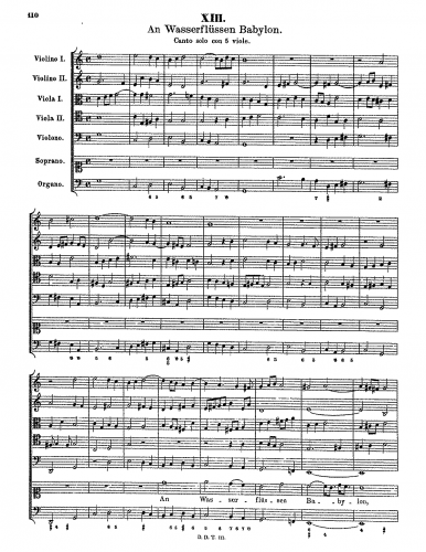 Tunder - An Wasserflüssen Babylon - Score