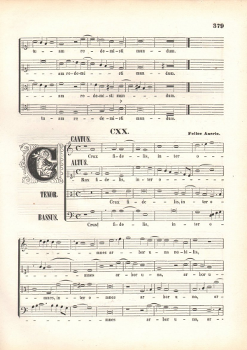 Anerio - Crux fidelis, inter omnes - Score