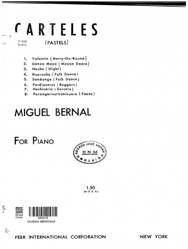 Bernal Jiménez - Carteles - Score