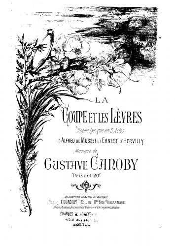 Canoby - La coupe et les lèvres - Vocal Score - Score