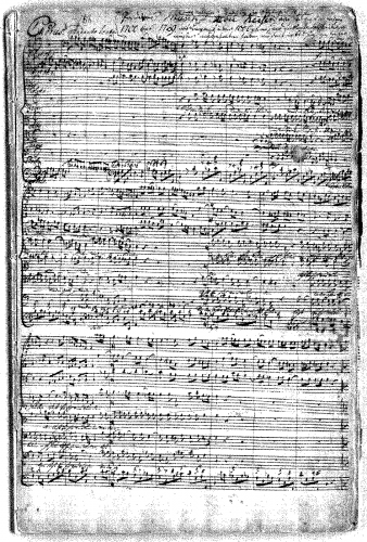 Keiser - Der für die Sünde der Welt gemartete und sterbende Heiland Jesus - Score