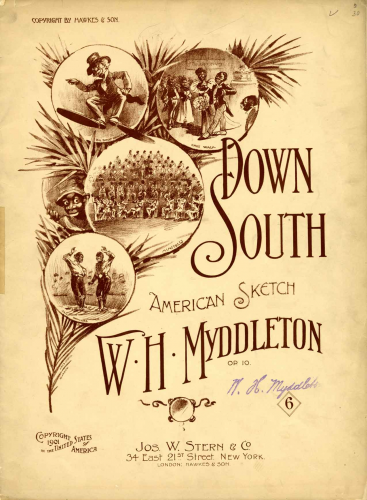 Safroni-Middleton - Down South - For Piano Solo (composer) - Score