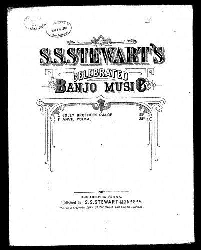 Parlow - Amboß-Polka (Enclume-Polka) - For Banjo (Stewart) - Score