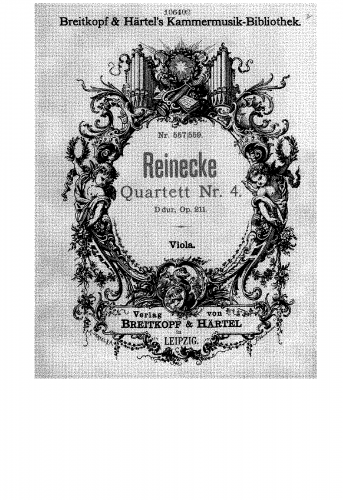 Reinecke - String Quartet No. 4, Op. 211