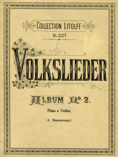 Blumenstengel - Volkslieder-Album - Vol.2 Piano score