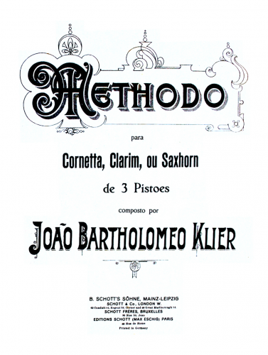 Klier - Methodo para Cornetta, Clarim, ou Saxhorn de 3 Pistoes - Complete Book