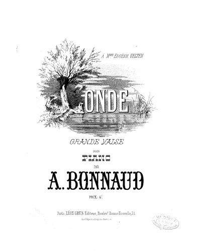 Bonnaud - L'onde - Score