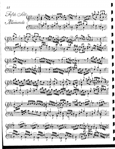 Roseingrave - Suite in F minor - Score