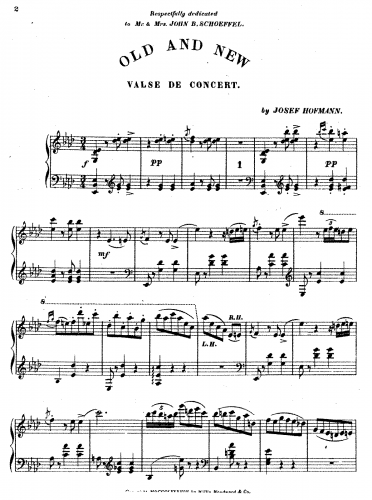 Hofmann - Old and new - complete piece