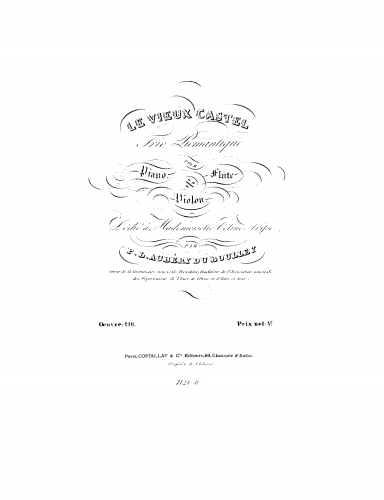 Aubéry du Boulley - Le vieux castel, Op. 116