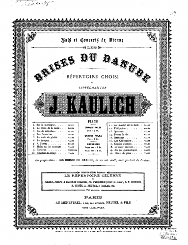 Kaulich - Alpenglühen - Piano Score - Score