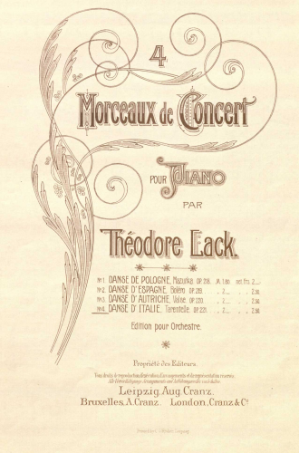 Lack - Danse d'italie - Score